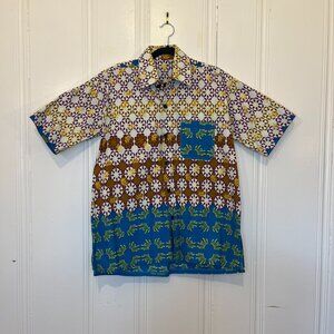 Ankara Print Mens Medium Shirt